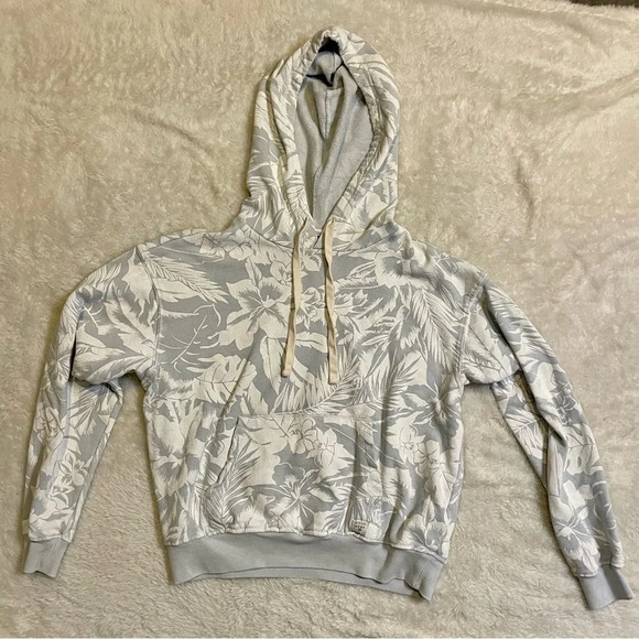 Billabong Tropical Floral Print Pull-over Hoodie Size Small - Picture 1 of 6
